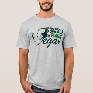 T-shirt Végétalien : Fièrement actionné par des plantes