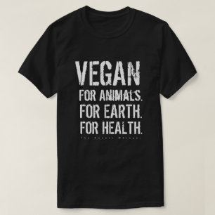 T-shirt Végétalien pour la chemise (noir)