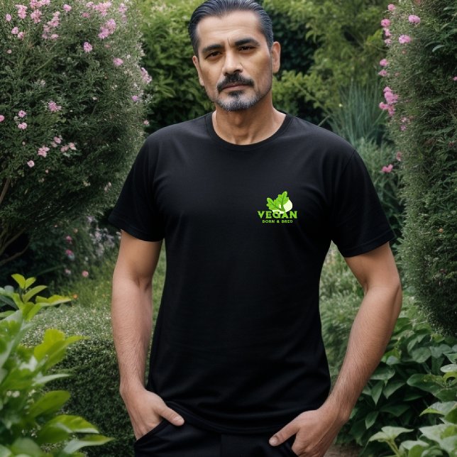 T-shirt végétan né et élevé (Créateur téléchargé)