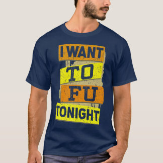 T-shirt Végétarien et végétarien Je veux le design de tofu