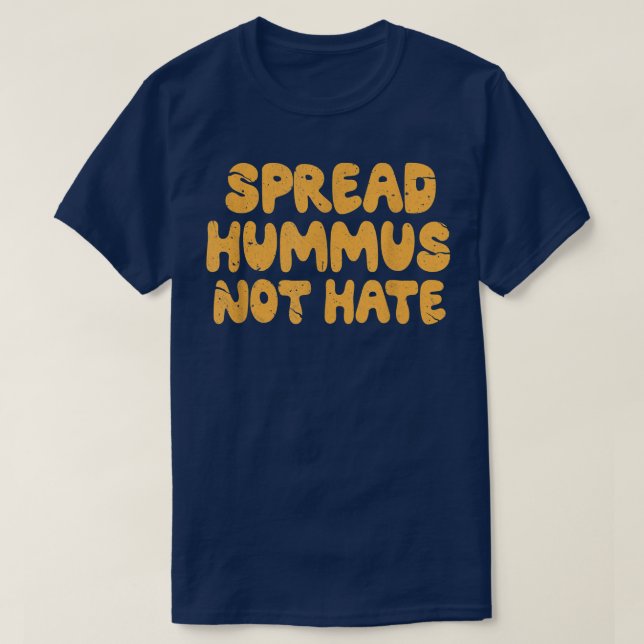 T-shirt Végétarien Étalé Hummus Pas Hate Veganisme D (Design devant)