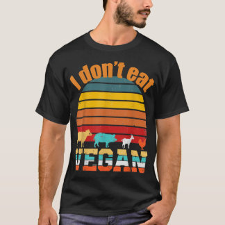 T-shirt Végétarien, je ne mange pas d'animaux pour végétal