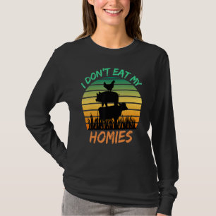 T-shirt Végétarien Je ne mange pas mes potes Végétalien R