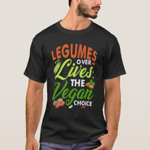 T-shirt Végétarien Légumes Haricot Légumineuse Sur Vies Lé