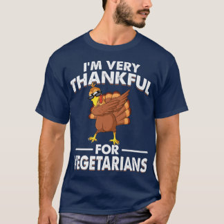 T-shirt Végétarien Thanksgiving Dabbing Dabbing Turquie Ve
