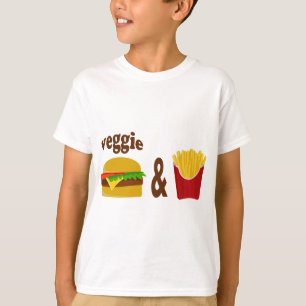 T-shirt Veggie Burger et Fries