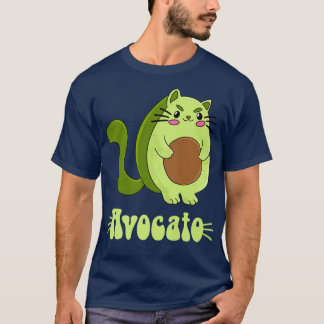 T-shirt Veggie chat propriétaire Avocato Kitten Avocado
