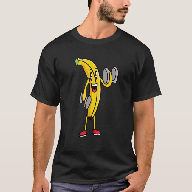 T-shirt Veggie Power Banana Power Vegan Protein Vegan (Devant)