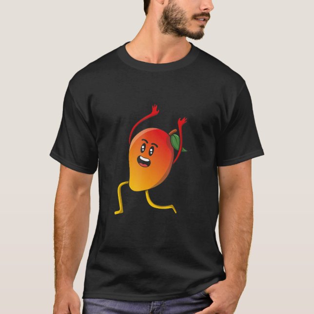 T-shirt Veggie Power Mango Mango Lassi Kraft Vegan Protein (Devant)