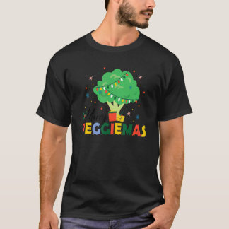 T-shirt Veggiemas Broccoli Christmas Tree World Vegetarian