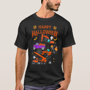 T-shirt Véhicule de construction Halloween