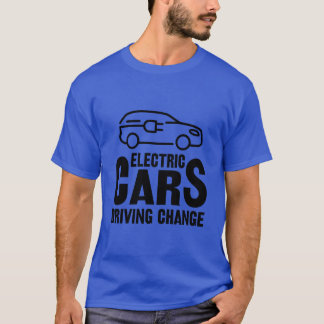 T-shirt Véhicule électrique Voitures électriques Conduisan