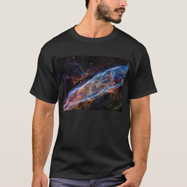 T-shirt Veil Nebula Supernova Reste Télescope Hubble (Devant)