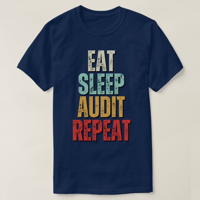 T-shirt Veille de l'alimentation Répétition de l'audit Vei (Design devant)