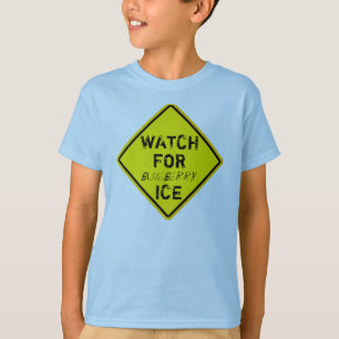 T-shirt Veille sur le panneau d'avertissement ICE