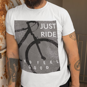 T-shirt Vélo. Balade à vélo et se sentir bien