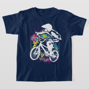 T-shirt Vélo Bmx Coloré - Vélo Bmx - Vêtements Bmx