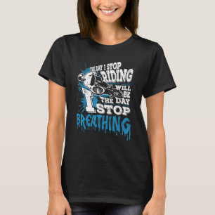 T-shirt Vélo Bmx Vélo Vélo Stunt Respiration Bmx