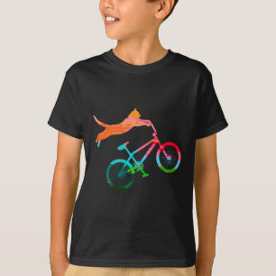 T-shirt Vélo de chat Meowtainbiker Cyclisme Vélo de montag