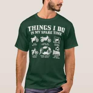T-shirt Vélo De Chemin Faire Les Choses Dans Mon Temps Lib