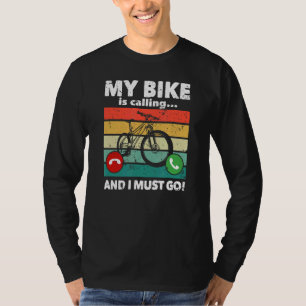 T-shirt Vélo De Montagne Descente Balade Mon Vélo Appelle
