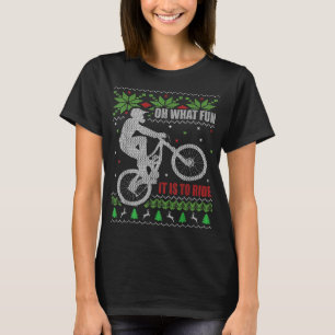 T-shirt Vélo de montagne moche Noël Vélo de montagne