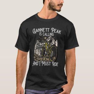 T-shirt Vélo de montagne vintage Gannett Peak appelle I mu