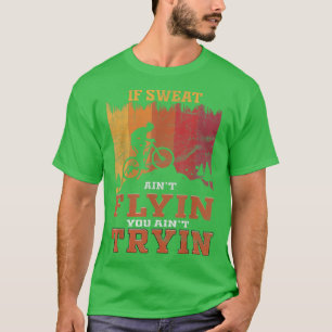 T-shirt Vélo de montagne vintage Sunset Cyclist MTB Bic