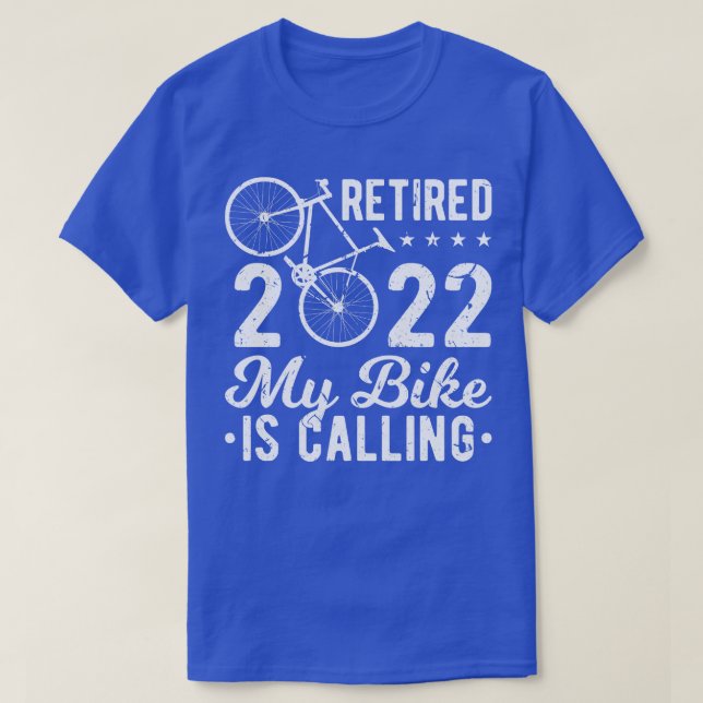 T-shirt Vélo de retraite à vélo équitation retraité 2022 (Design devant)