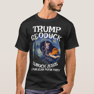 T-shirt Vélo de route Trump Geoduck Jésus Républicain Mais