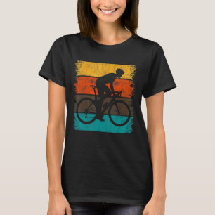 T-shirt Vélo de route vintage Graphisme Cycliste Sport Ro