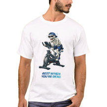 Vélo de spinning squelette Design de fitness drôle