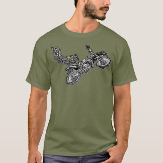 T-shirt Vélo Dirt Freestyle Motocross Biker