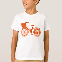 Vélo d'orange d'aquarelle