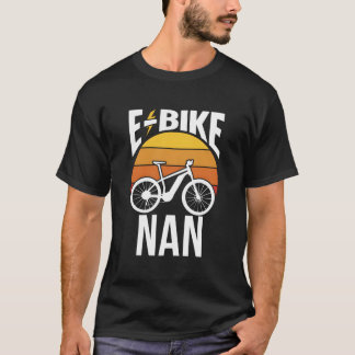 T-shirt Vélo Électrique Nan Cycliste Cyclisme Grand-mère