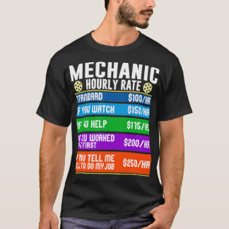 T-shirt Vélo Mécanique Automatique Tarifs horaires