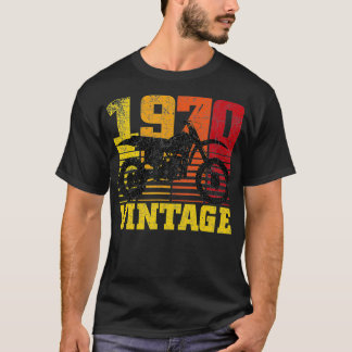 T-shirt Vélo Motocross Dirt 1970 vintage 50e anniversaire