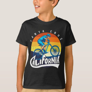 T-shirt Vélo Retro Vintage Père Noël Cruz Californie