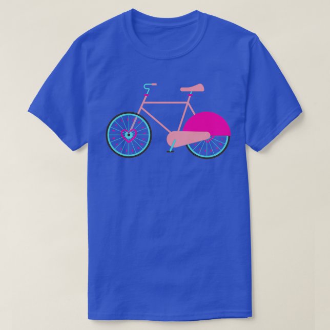 T-shirt Vélo rose (4) (Design devant)