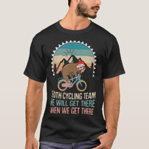 T-shirt Vélo Vélo Vélos équitation Vélo Vintage Sloth L