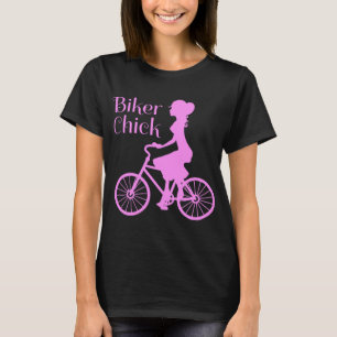 T-shirt Vélo vintage Chick Sur Le Devis Vélo Pink Pri