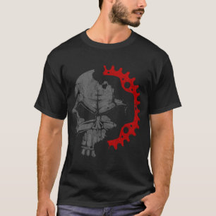 T-shirt Vélo vintage de montagne - VTT à crâne