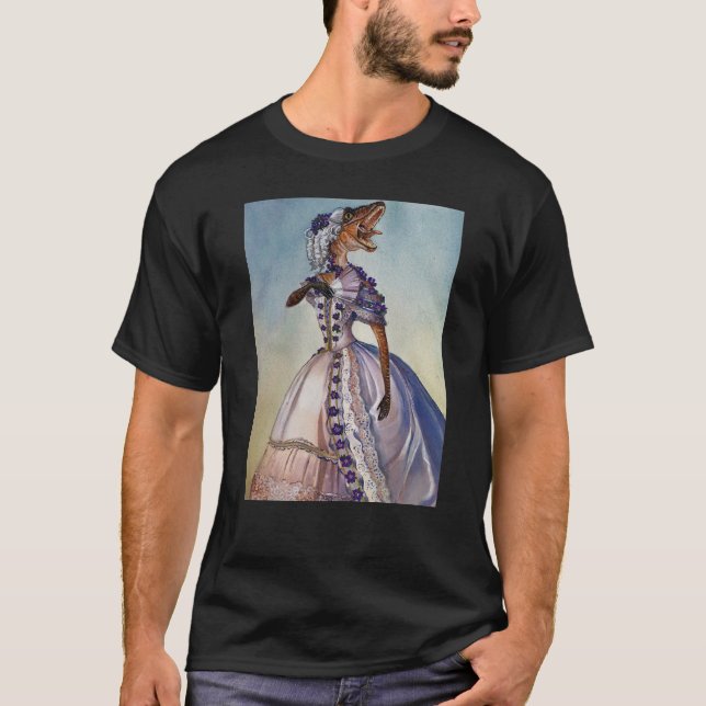 T-shirt Velociraptor victorien (Devant)
