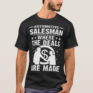 T-shirt Vendeur Automobile Où Les Marchés Sont Faits