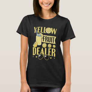 T-shirt Vendeur de Fruits jaune citron Stand de citron