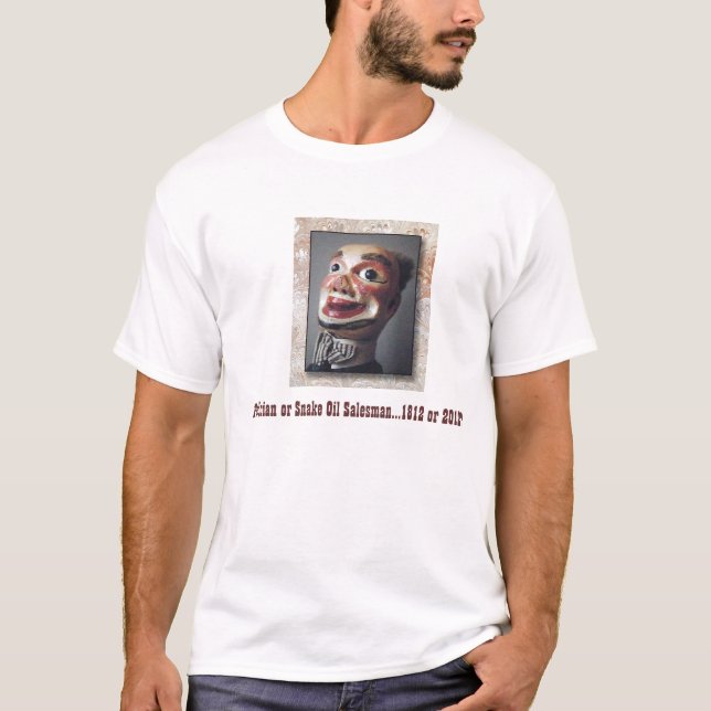 T-shirt Vendeur de politicien ou de poudre de (Devant)