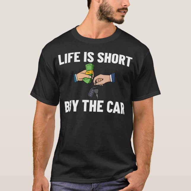T-shirt Vendeur de voitures d'occasion Vendeur automobile (Devant)