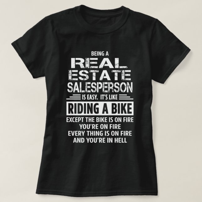 T-shirt Vendeur immobilier (Design devant)
