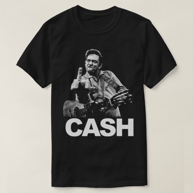 T-shirt Vendre Johnny Cash avec HI Guitare et moyen Fin (Design devant)