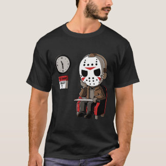 T-shirt Vendredi 12e Drôle Halloween Horror Humour Hommes